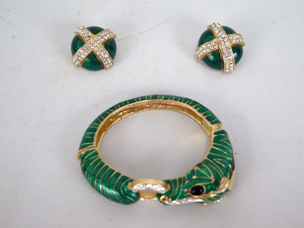 Ciner Earrings & Bracelet Suite (1 of 3)