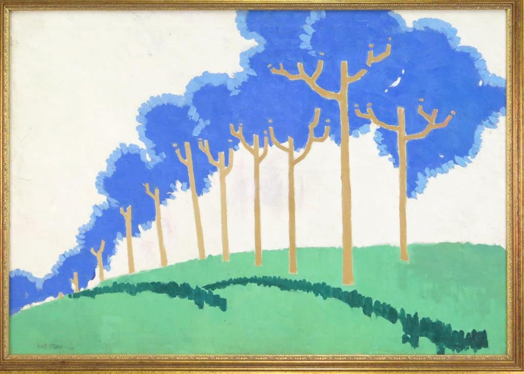 Signed Walt Huber- Oil on Canvas (1 of 4)