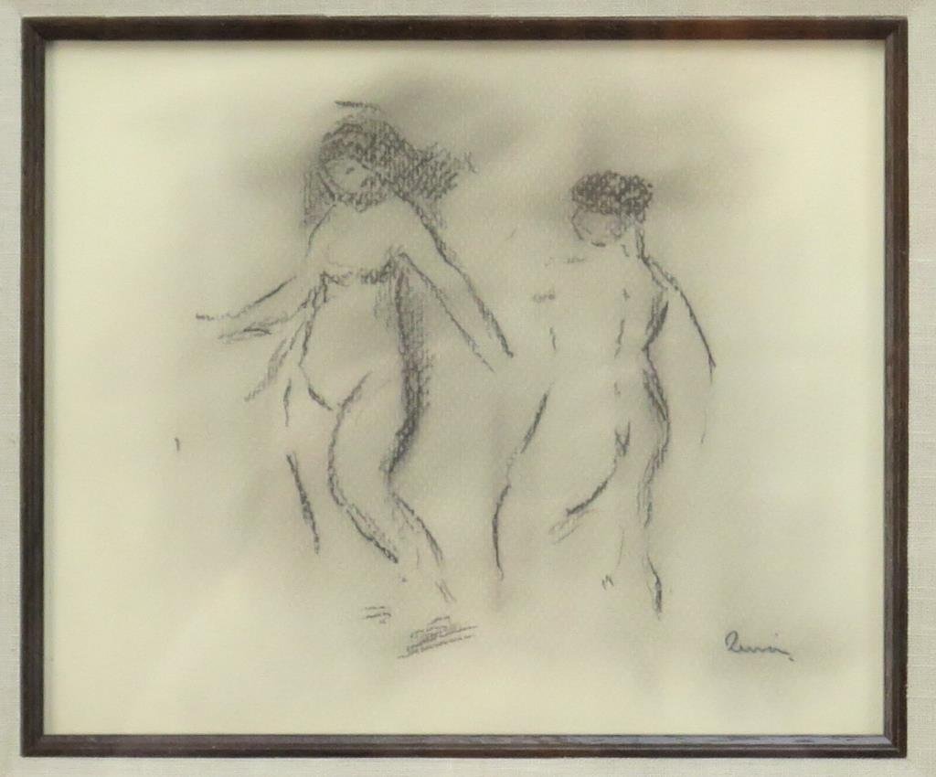 Attrb Pierre-Auguste Renoir (1841-1919)- Drawing (1 of 8)