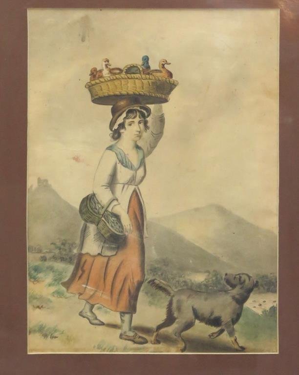 Unsigned- 19th Century Watercolor on Paper (1 of 3)