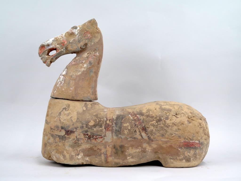 Archaic Chinese Pottery Figure of a Horse (1 of 10)