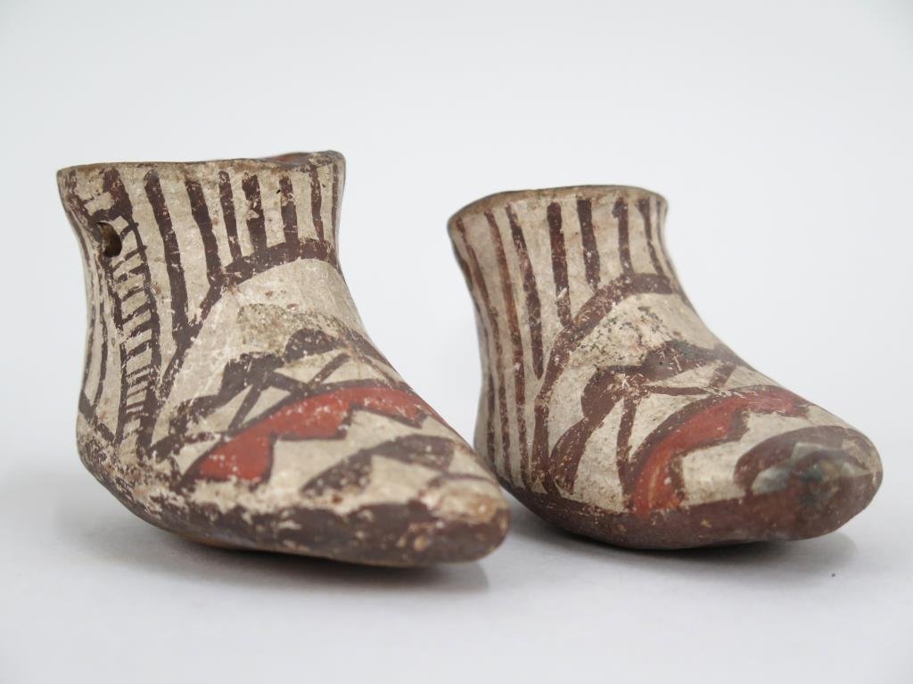 Native American Pottery Baby Moccasins (1 of 5)
