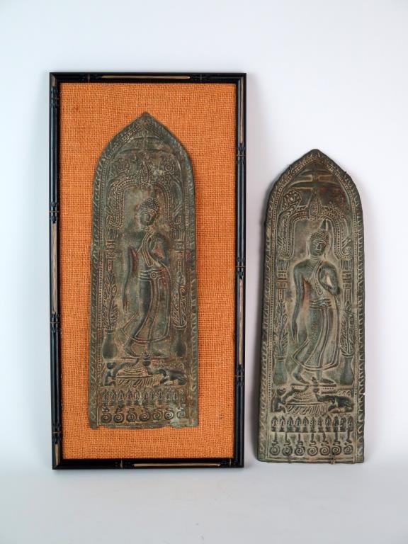 Pair SouthEast Asian Metal Reliefs (1 of 6)