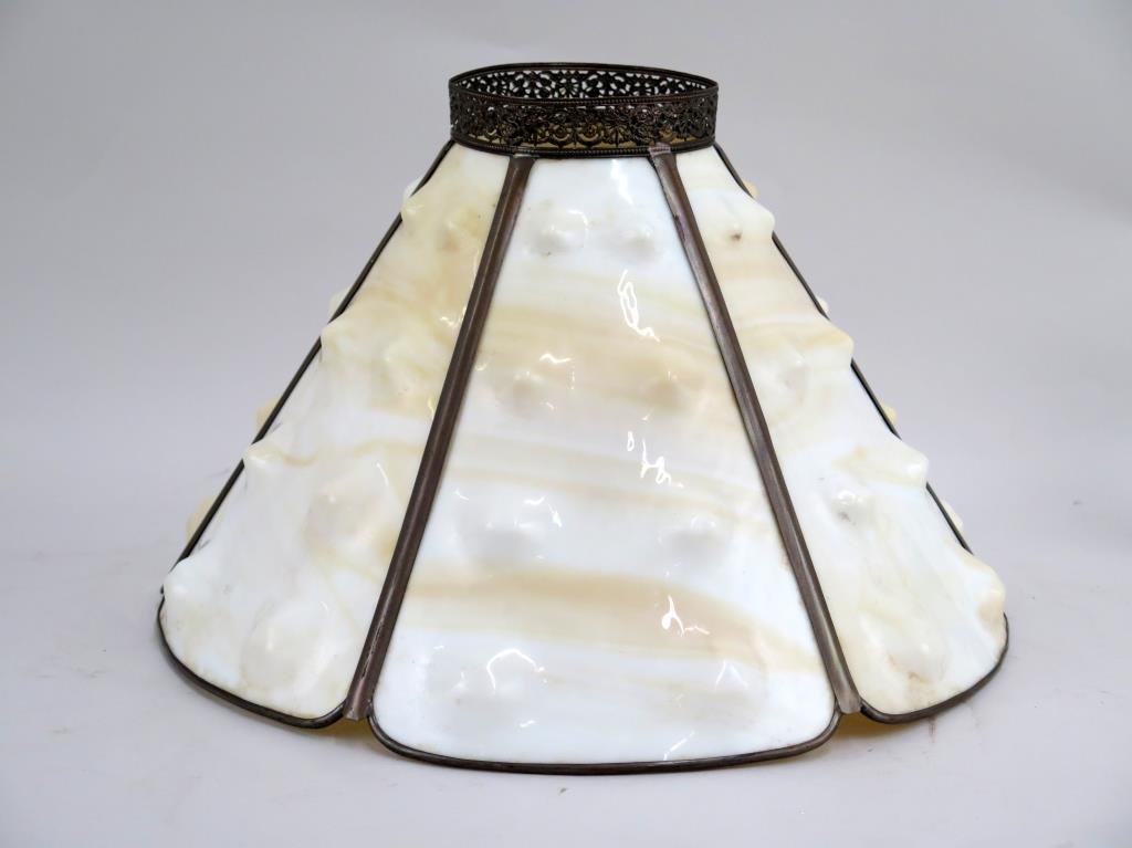 Art Nouveau Pointed Glass Lamp Shade (1 of 4)