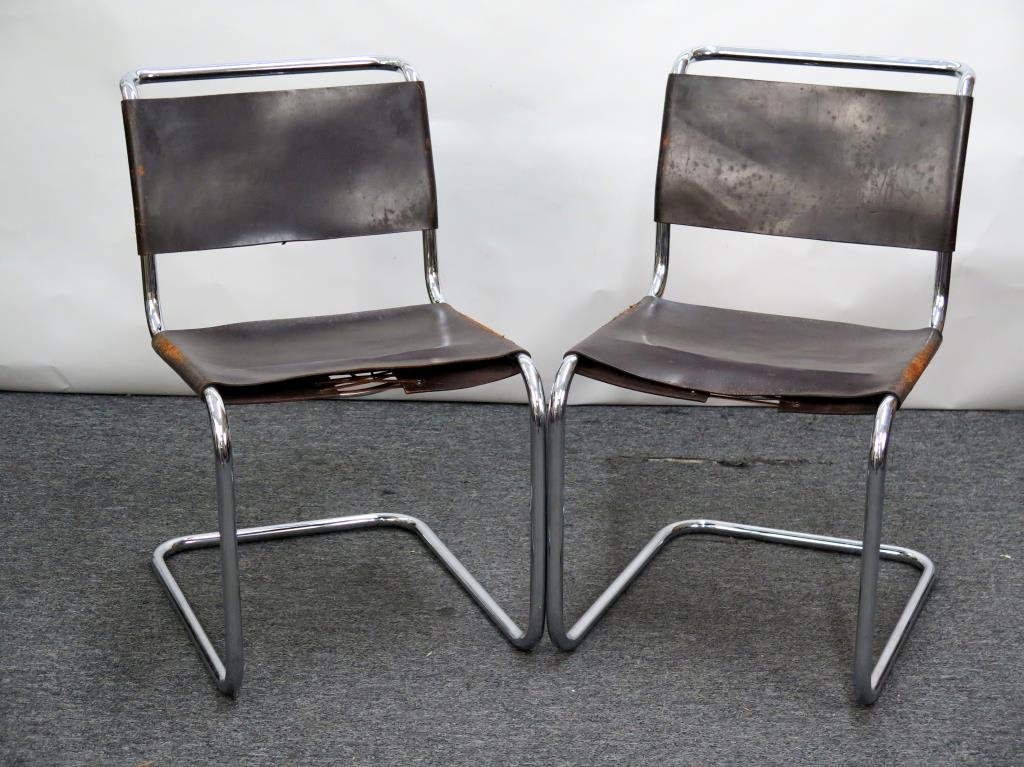 Pair Mies van der Rohe MR Side Chairs (1 of 3)