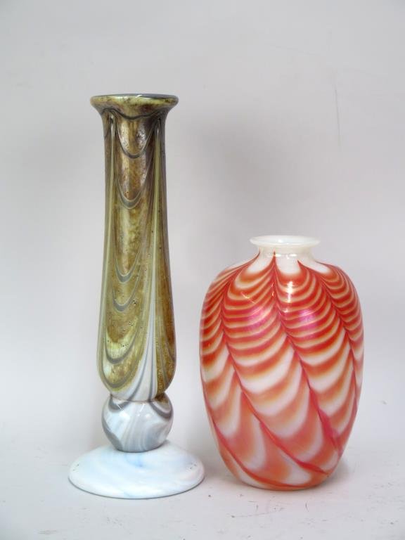 2 Stephen Fellerman Art Glass Vases (1 of 6)