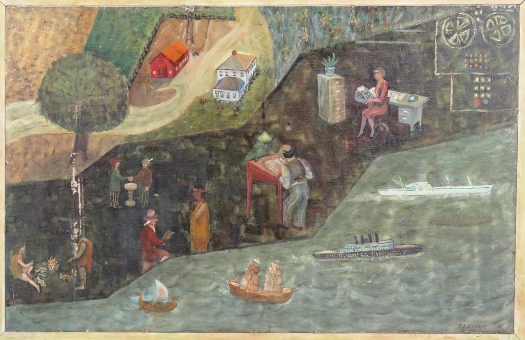 Signed F.A. Murray- Oil on Board (1 of 7)