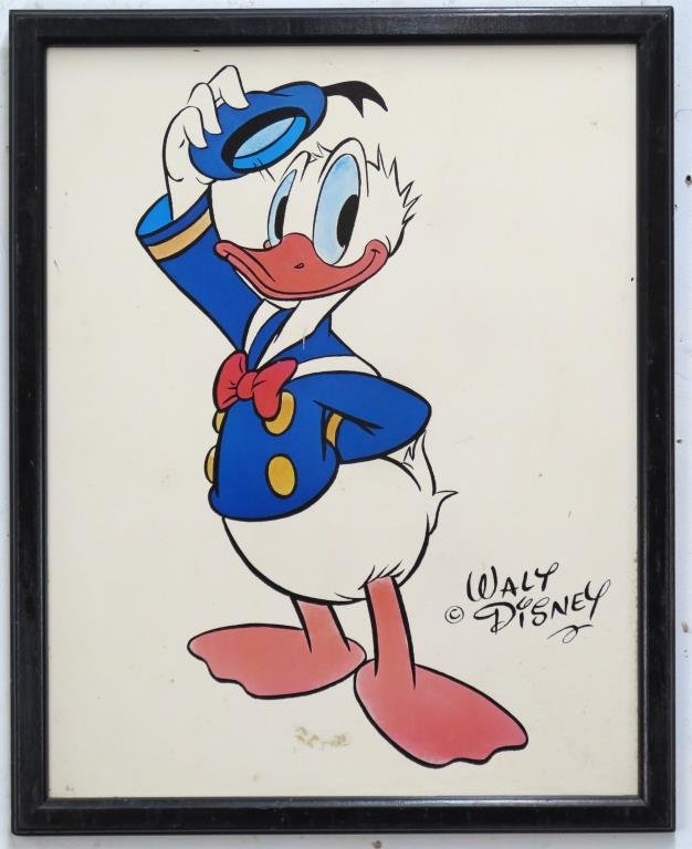 Vintage Walt Disney Print of Donald Duck (1 of 3)