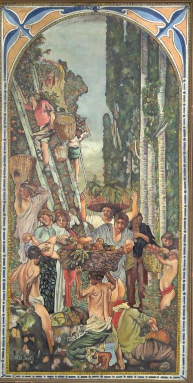 Signed H.D. Smith- Oil on Board (1 of 4)