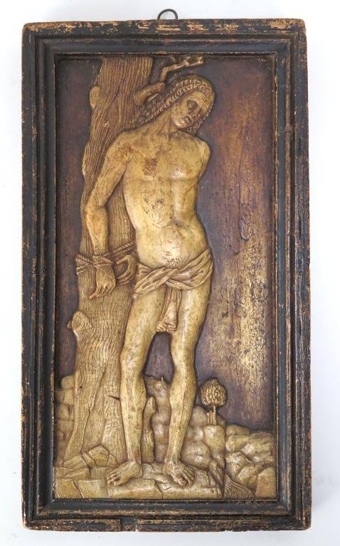 Antique Style Carved Composition Relief (1 of 5)