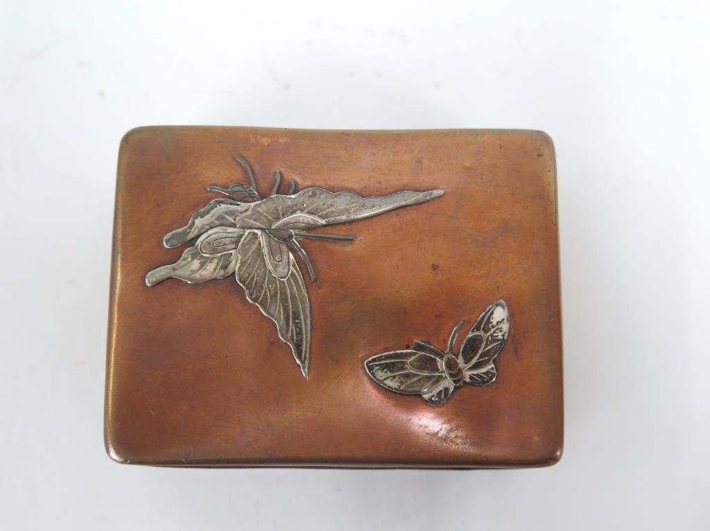 Signed Louis C. Tiffany Mixed Metal Trinket Box (1 of 4)