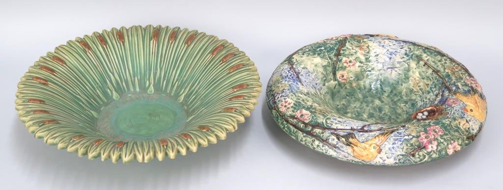 2 Weller Ware Ceramic Large Bowls (1 of 9)