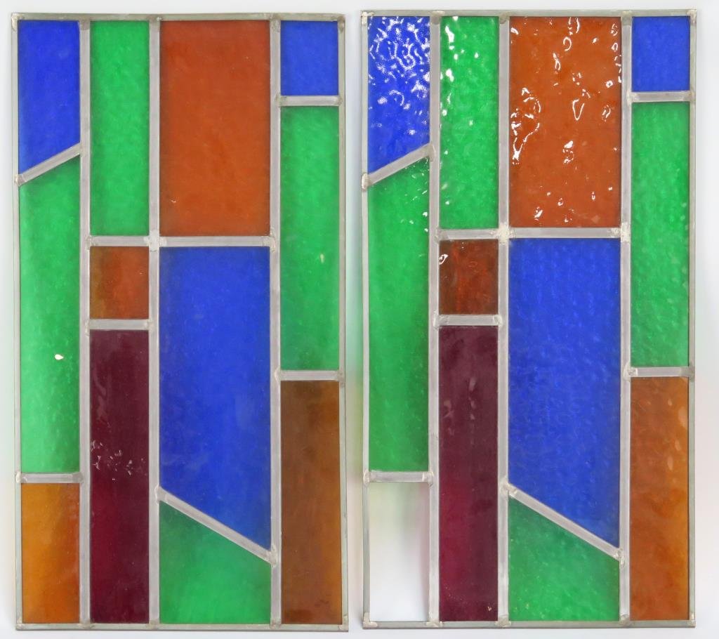 2 Stained Glass Panels (1 of 2)