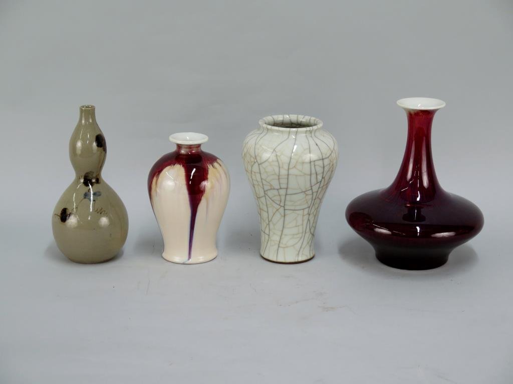 4 Chinese Porcelain and Ceramic Vases (1 of 4)
