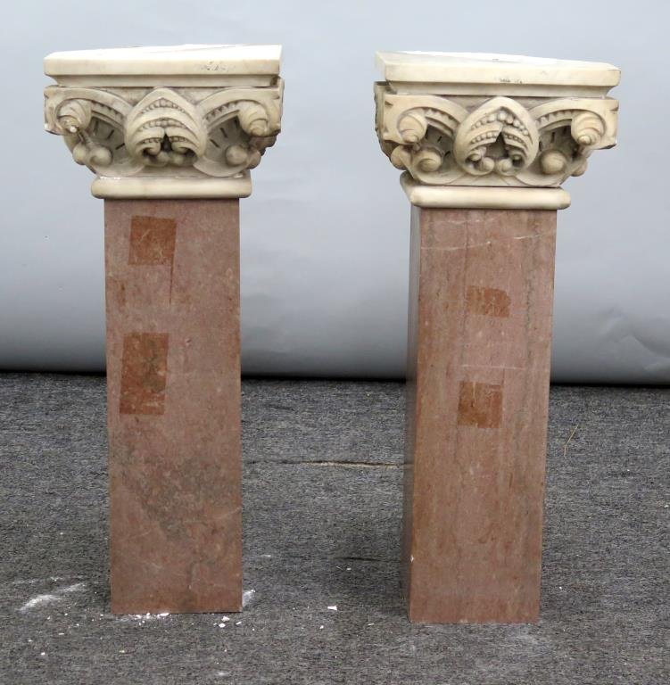 Pair Marble Corner Columns (1 of 5)
