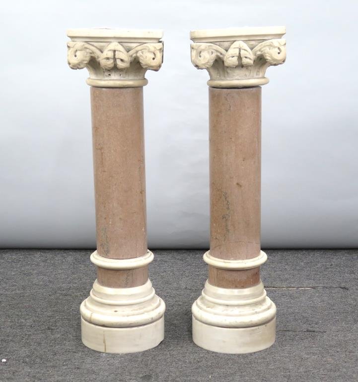 Pair Architectural Marble Columns (1 of 4)