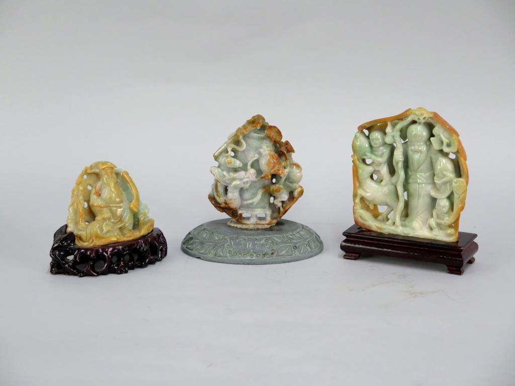 3 Chinese Hardstone Carvings (1 of 6)