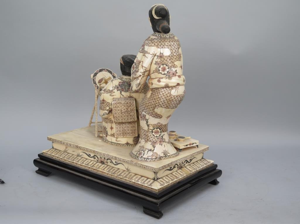 Carved Japanese Figural Group (1 of 5)