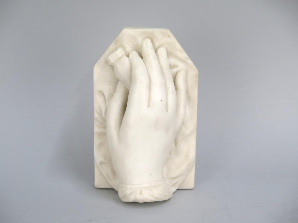 Italian Carved Marble Hand Sculpture (1 of 5)
