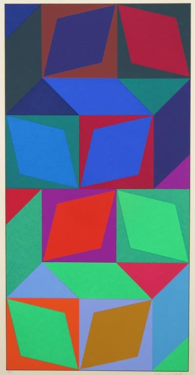 Victor Vasarely (French, 1906-1997) - Lithograph (1 of 4)