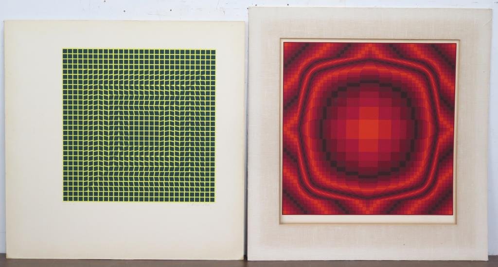 Victor Vasarely (French,1906-1997) - 2 Lithographs (1 of 8)