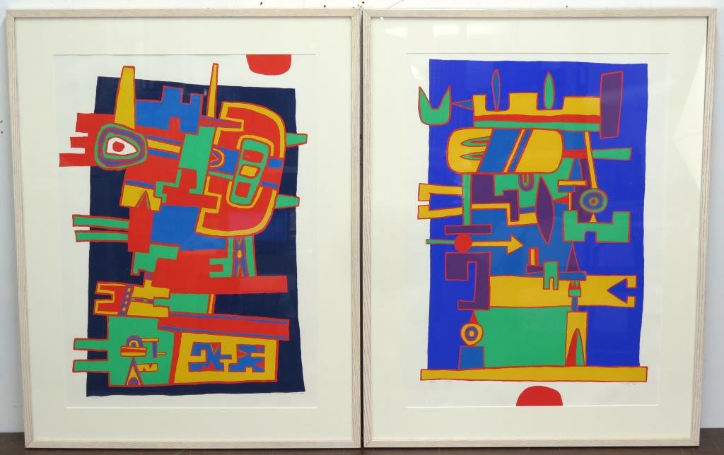 Signed Illegibly - 2 Lithographs (1 of 6)