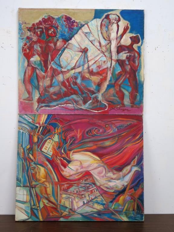 John Shayne (American, 1901-1977) - 2 Oils (1 of 6)