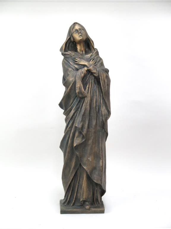 Cast Bronze Sculpture of Mary (1 of 8)