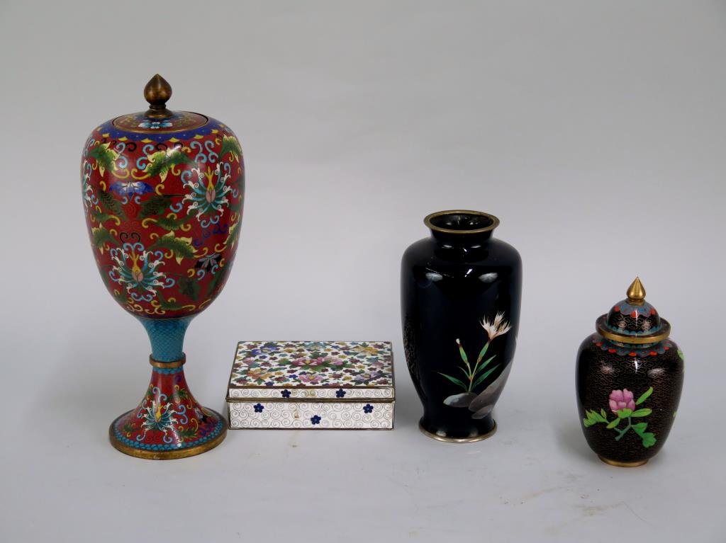 4 Chinese Cloisonne Articles (1 of 3)