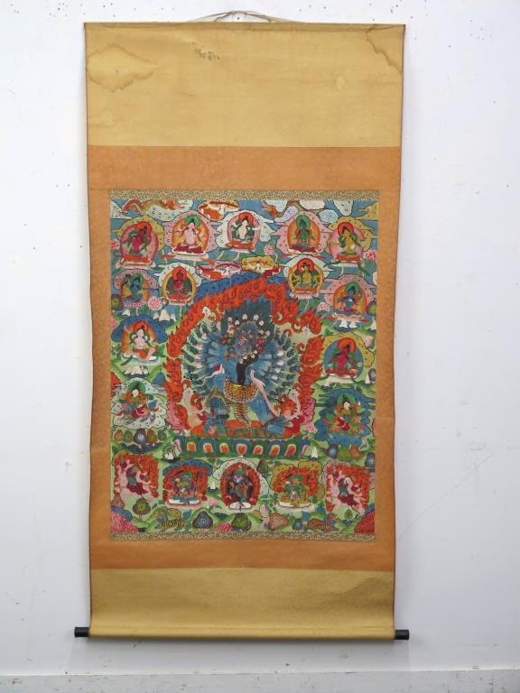 Tibetan Thangka Scroll Painting (1 of 8)