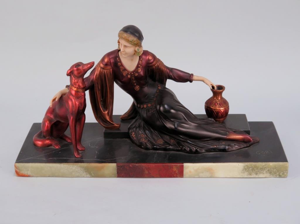 Art Deco Style Composition Sculpture (1 of 6)