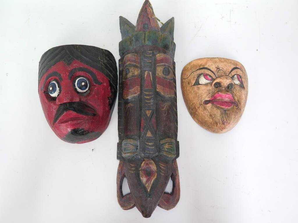 3 Indonesian & Balinese Masks (1 of 4)