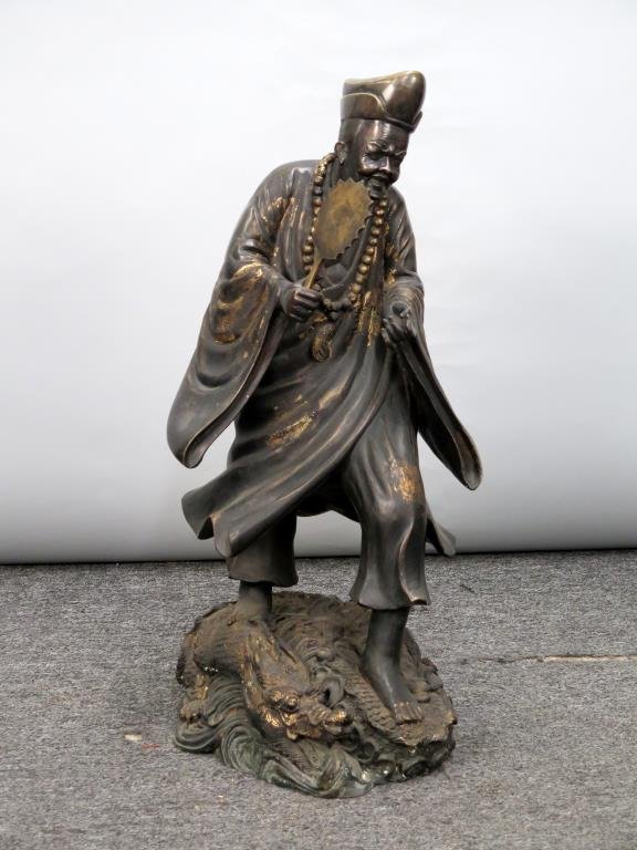 Japanese Style Bronze Robed Sage (1 of 6)