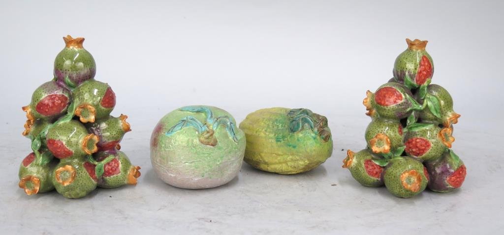 4 Chinese Porcelain Fruit (1 of 4)