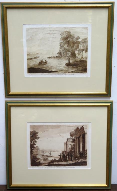 After Claude Lorraine - 2 Sepia Prints (1 of 7)