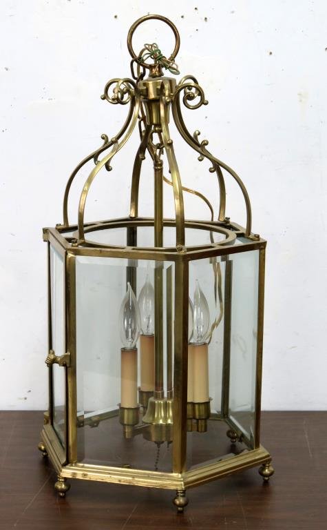 English Style Brass Lantern Fixture (1 of 3)