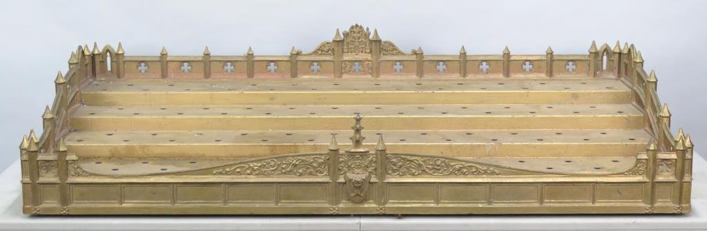 Large Gilt Metal Church Votive Candle Display (1 of 5)