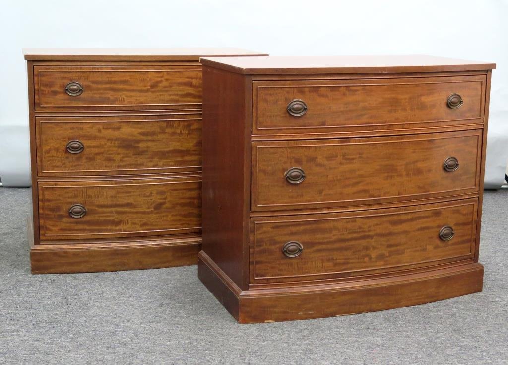 Pair of Hepplewhite Style Chests (1 of 7)