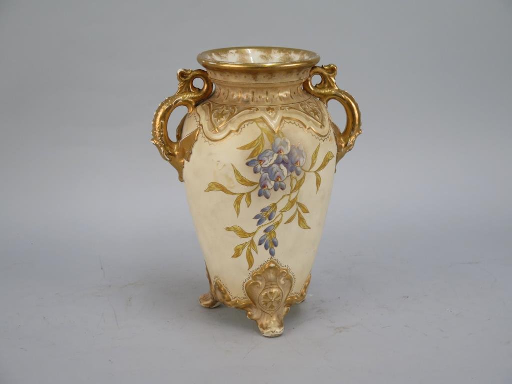 Royal Bonn Decorated Porcelain Vase: 9.5"D X 12"H