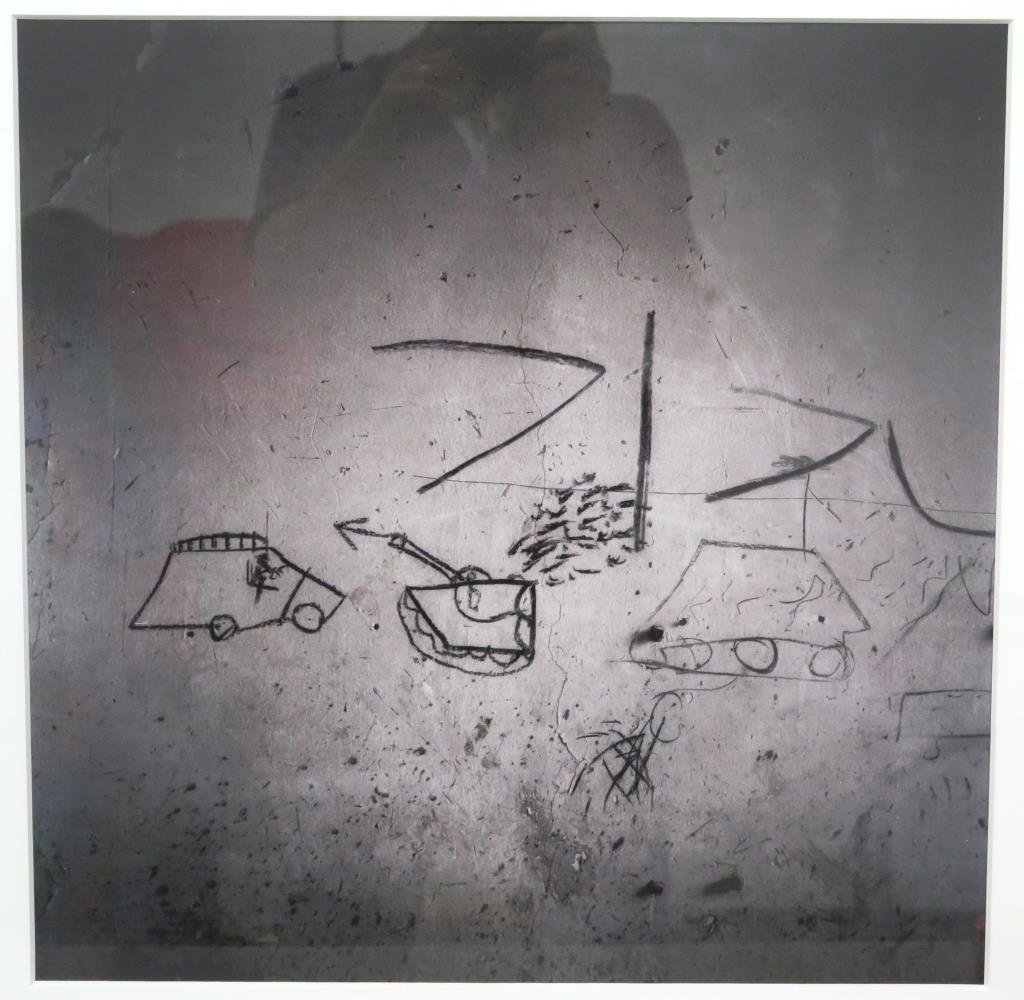 Harriet Logan (XX - XXI) - Photograph: Signed on verso and titled "Child's Drawings, Kabul" 2001. Ed. 1/10. 19.5" sq. (27" sq.)