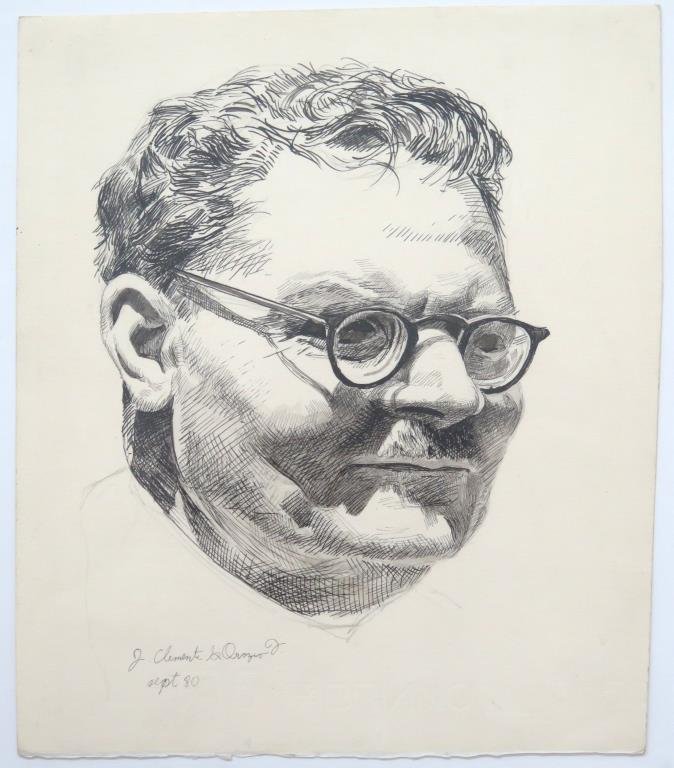 Unknown Artist - Portrait of Jose Clement Orozco (1 of 3)