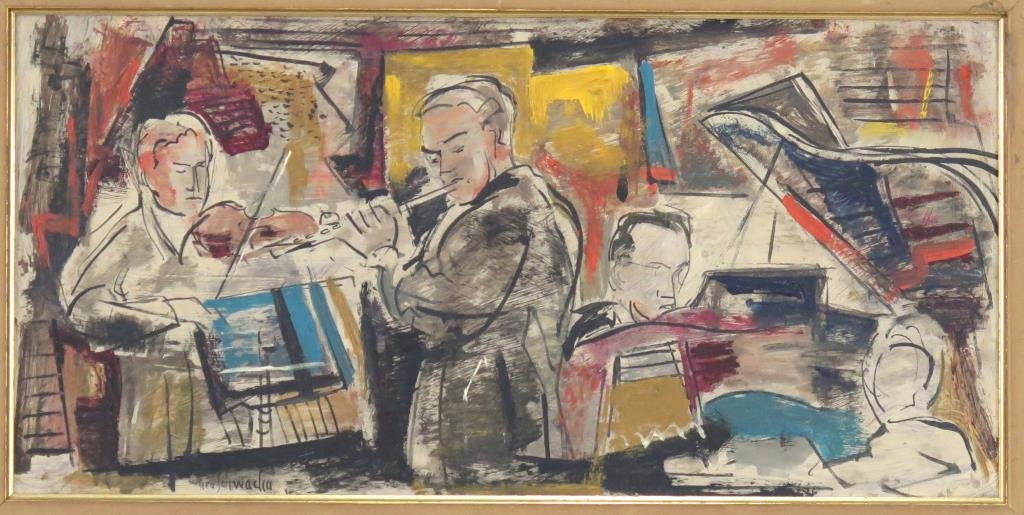 Signed Illegibly- Oil on Panel (1 of 4)