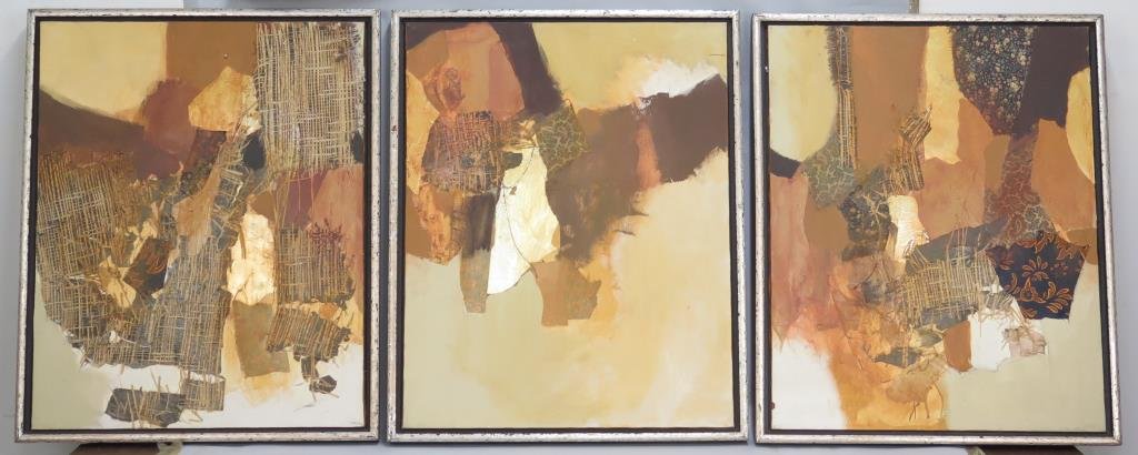 3 Abstract Modern Mixed Media Paintings (1 of 4)
