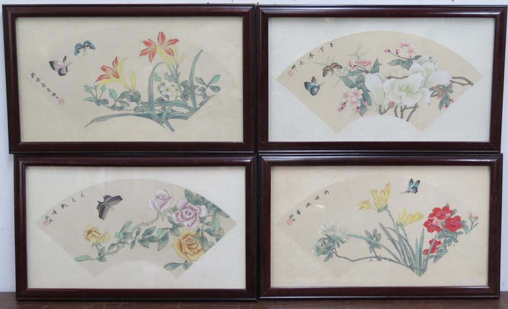 4 Chinese Watercolors (1 of 4)