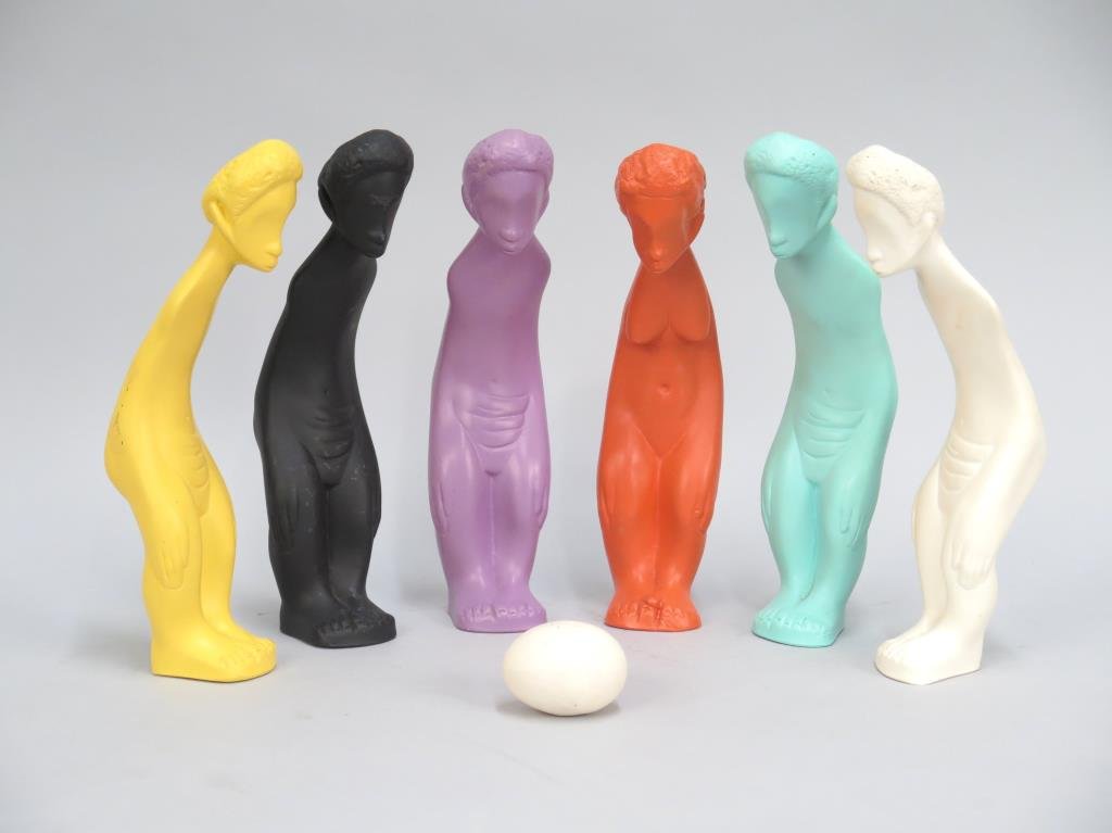 Unsigned Mixed Media Sculpture (1 of 2)