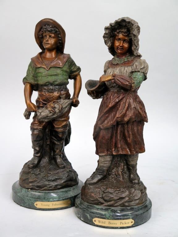 Pair of Male and Female Bronze Figures (1 of 5)