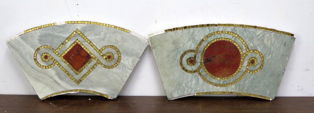 2 Similar Marble Plaques (1 of 5)