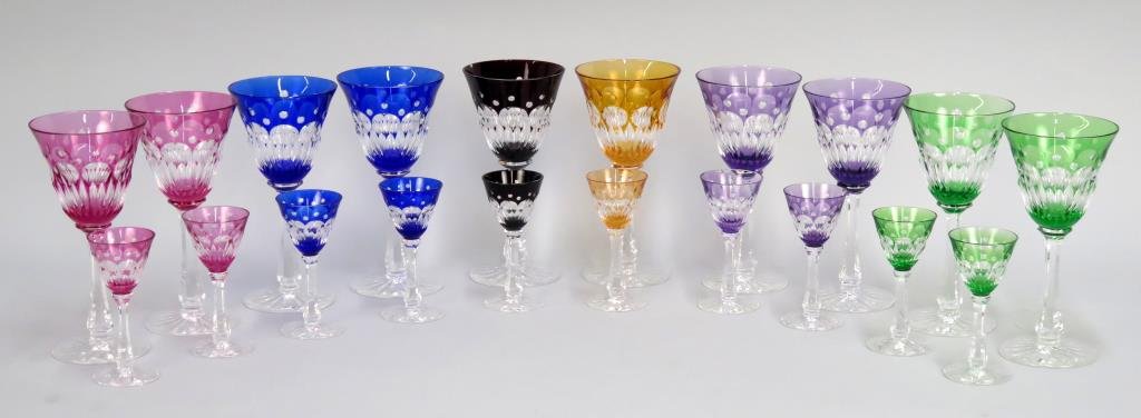 Set of 20 Colored Etched Display Stems (as is) (1 of 6)
