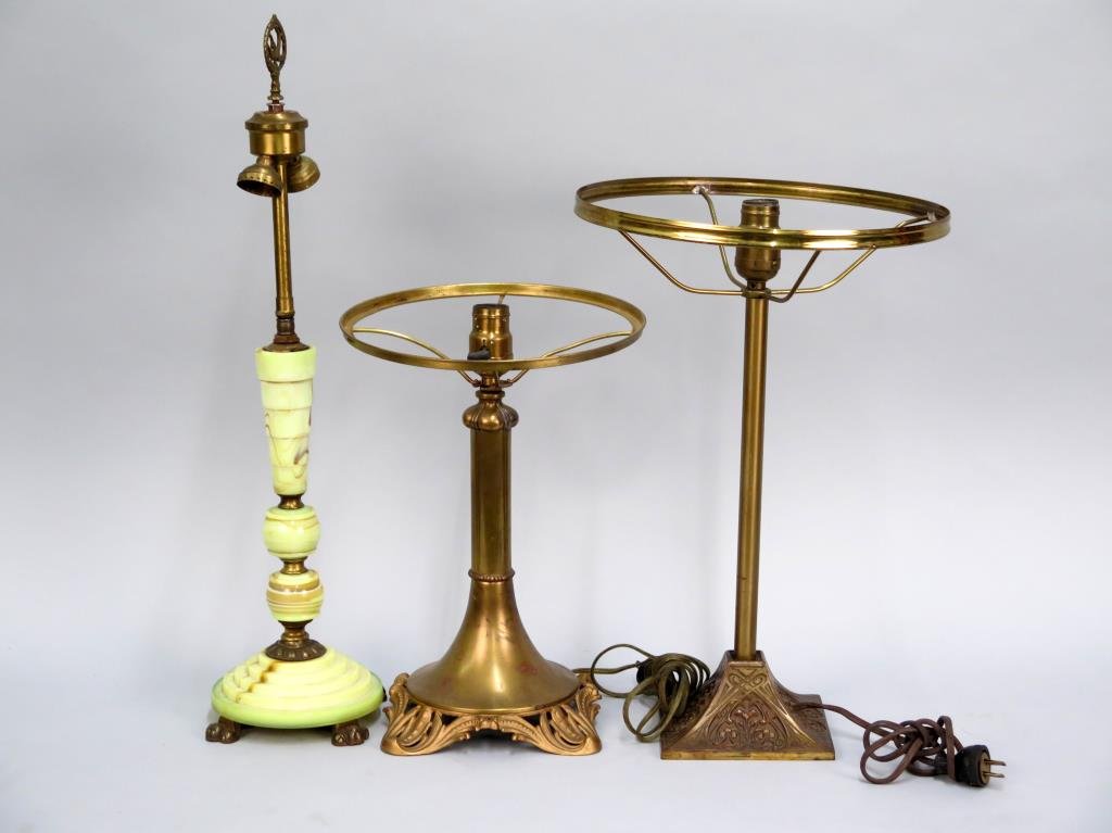 3 American Deco Lamp Bases (1 of 4)