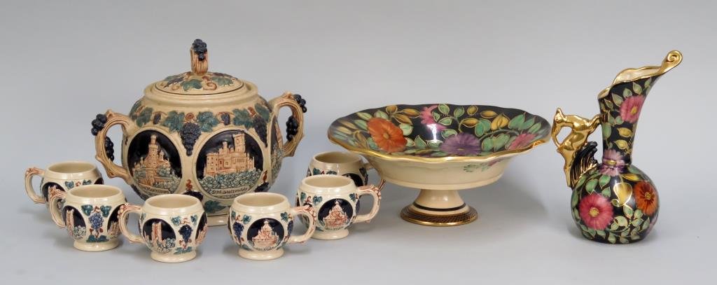 German Punch Set and Belgian Porcelain (1 of 6)